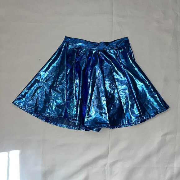 Cosplay Marvel Metallic Blue Skirt - Picture 1 of 2